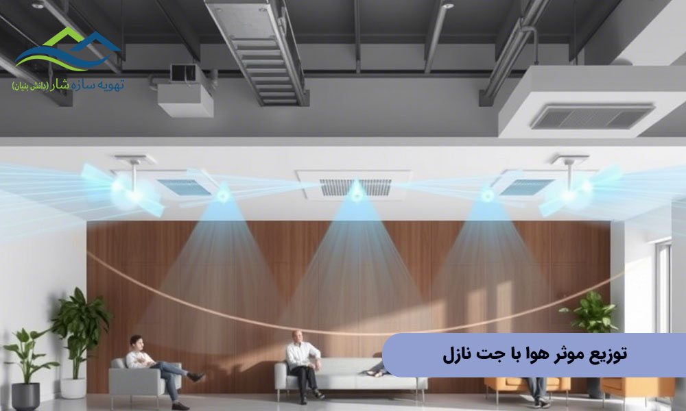 توزیع موثر هوا با جت نازل