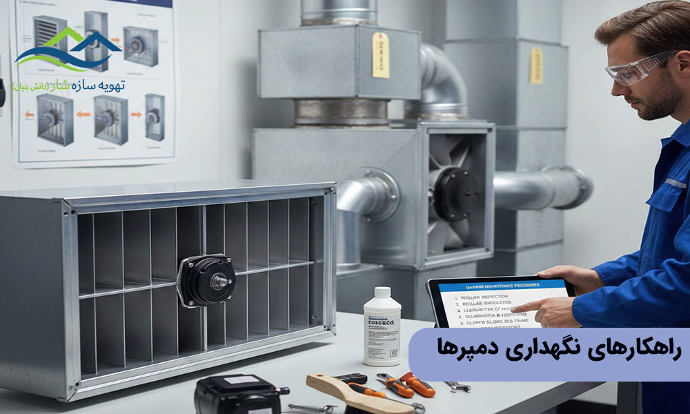 افزایش عمر مفید دمپرها: راهکارهای نگهداری دمپرها