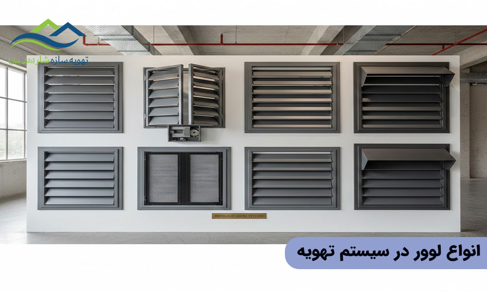 انواع لوور در سیستم تهویه