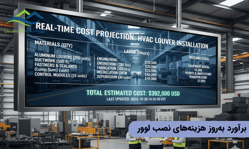 برآورد به‌روز هزینه‌های نصب لوور
