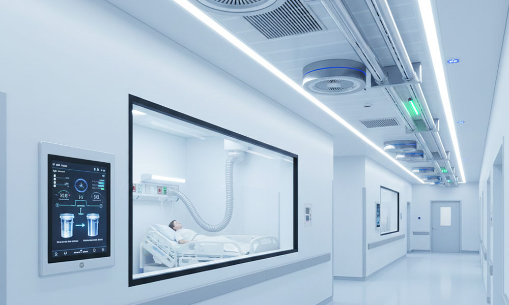 سیستم تهویه پیشرفته در بیمارستان‌ها