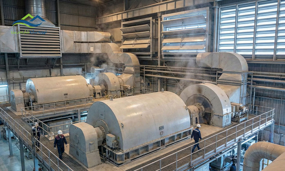 کاربرد دریچه های تهویه در نیروگاه ها : مدیریت هوای سالن ژنراتور و توربین