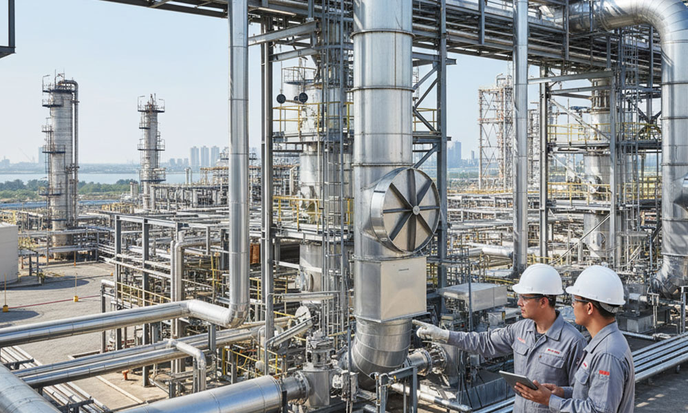 کاربرد دریچه های تهویه در صنایع پتروشیمی