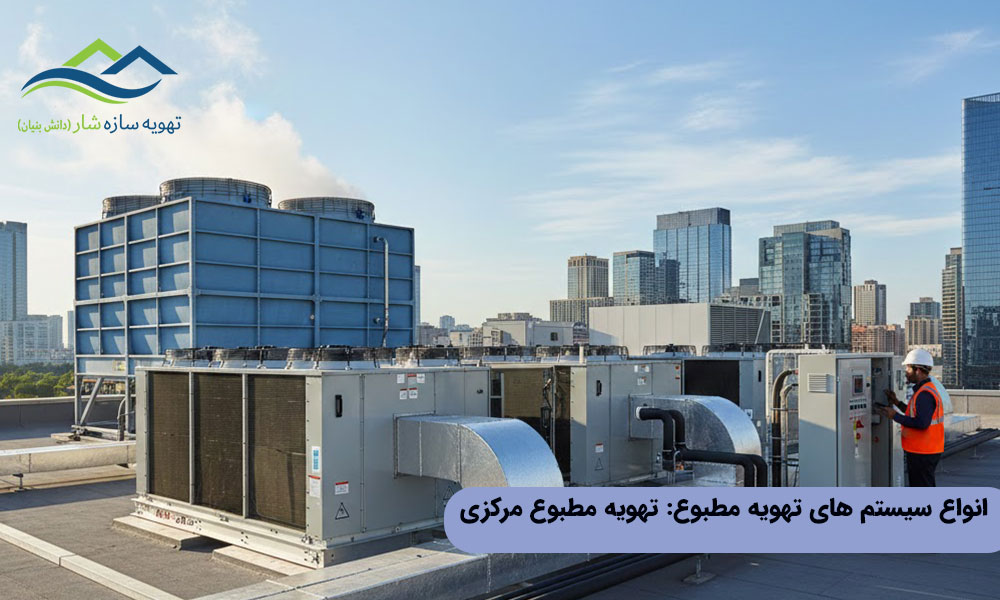 انواع سیستم های تهویه مطبوع: تهویه مطبوع مرکزی