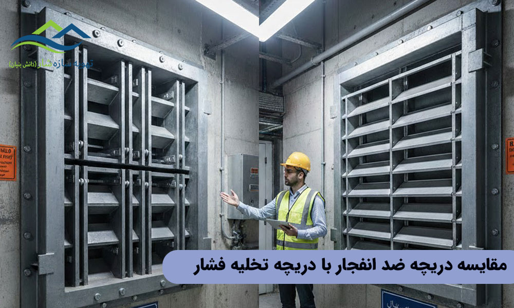 مقایسه دریچه ضد انفجار با دریچه تخلیه فشار