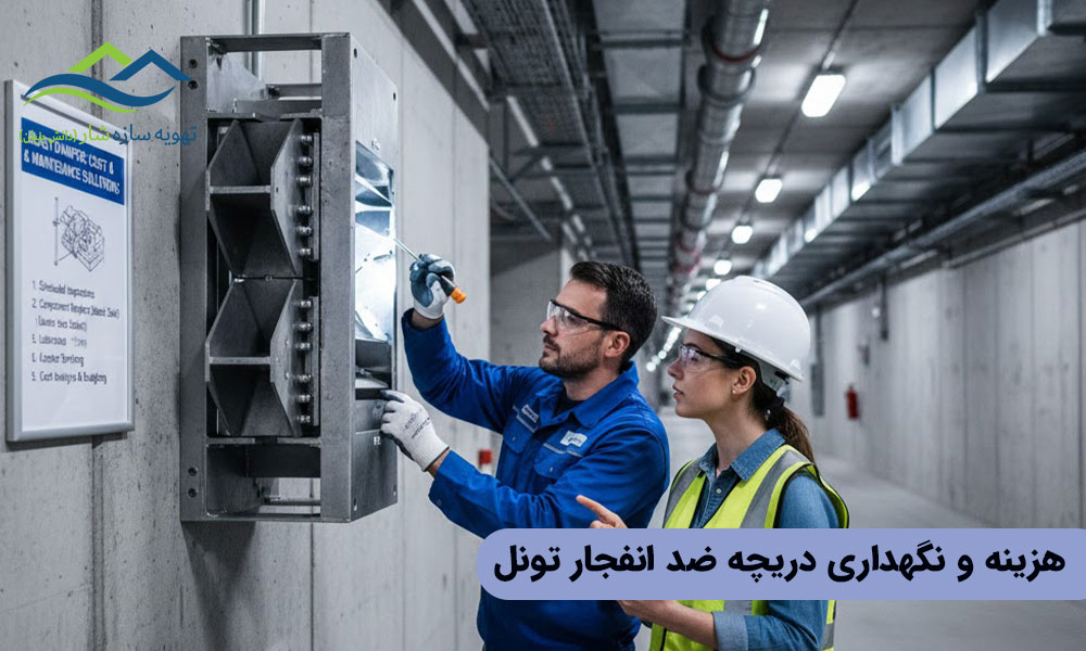 هزینه و نگهداری دریچه ضد انفجار تونل