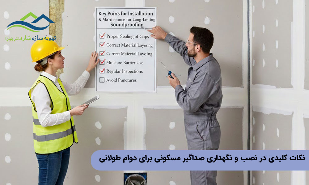 نکات کلیدی در نصب و نگهداری صداگیر مسکونی برای دوام طولانی