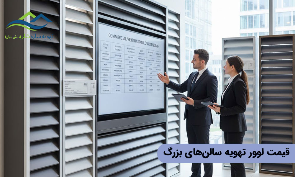 قیمت لوور تهویه سالن های بزرگ