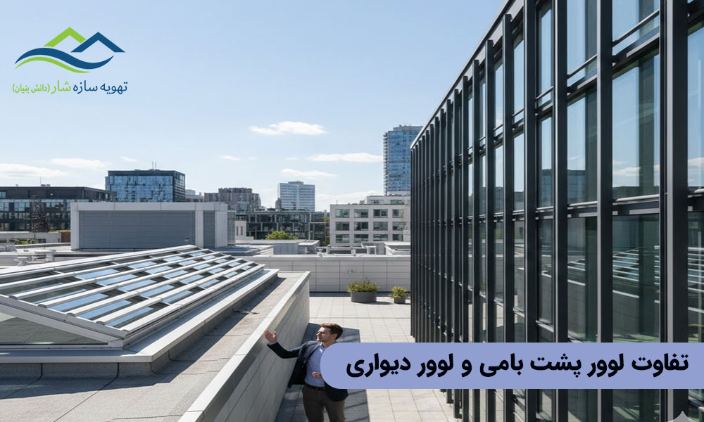 تفاوت لوور پشت بامی و لوور دیواری